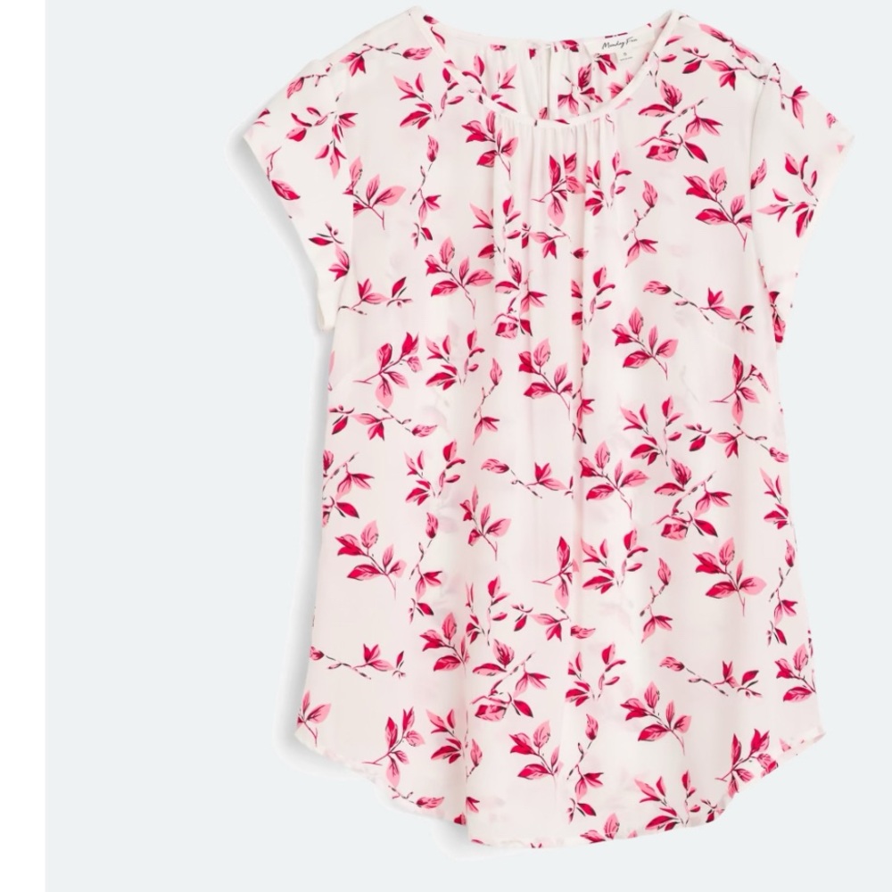 Pleated, short sleeve